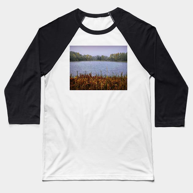 Fall colours on a misty morning. Baseball T-Shirt by CanadianWild418